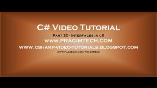 Part 30  C Tutorial  Interfaces in cavi [upl. by Nyladnar]