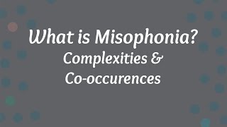 Misophonia What is Misophonia [upl. by Barlow]