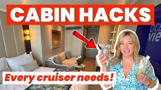 10 Genius CRUISE CABIN Hacks amp Secrets Get MORE Space amp Stay Uncluttered [upl. by Konstance]