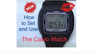 How to Set and Use the Casio Watch [upl. by Adnanref]