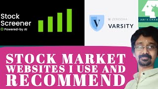 Important stock market websites I use and suggest [upl. by Enial]