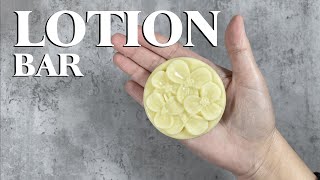 DIY  LOTION BAR RECIPE  4K [upl. by Eirac]