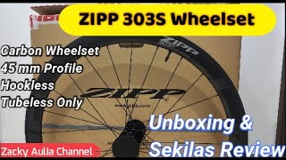 ZIPP 303s Wheelset Unboxing dan sekilas review [upl. by Tillinger]