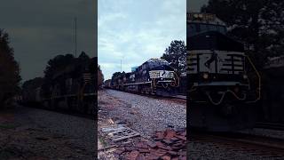 Norfolk Southern manifest train E50 approaches Raleigh NC at Powell Drive 11102024 [upl. by Kirstin]