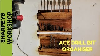 Drill bit storage wall mounted holder  organizer [upl. by Nylarad90]