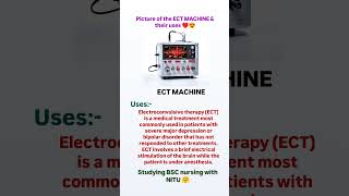 Picture of the ECT MACHINE amptheir usesequipment anm gnm medicalstudent medical hospital nurse [upl. by Ebarta]