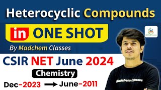 Heterocyclic Compounds CSIR NET Organic Chemistry Previous Year Questions with Solution by MadChem [upl. by Tammie201]