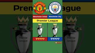 Manchester United Vs Manchester City Trophy Comparsion shorts sports football manchesterunited [upl. by Anin]