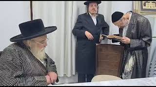 Toldos Aharon Rebbe Meets With R Dov Kook  Shvat 5783 [upl. by Goodden]