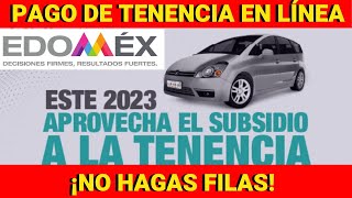 PAGO DE TENENCIA quotEN LÍNEAquot DE MOTO O CARRO ESTADO DE MÉXICO 2023  TRÁMITES  FÁCIL Y RÁPIDO SEMOVI [upl. by Ydoow]