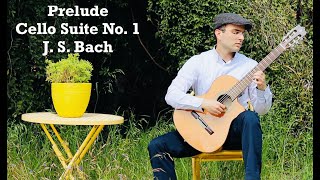 Prelude Cello Suite 1 J S Bach  Markos Misikos  Classical Guitar [upl. by Eillom]