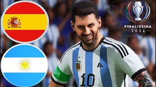 Spain vs Argentina  Finalissima Prediction 2024  All Goals Highlights  FIFA [upl. by Ayotahs596]