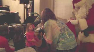 Santa Visits Calkins House  Dec 2009mov [upl. by Adnauq297]