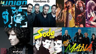 Mix Lo Mejor Del Rock En Espanol Maná Hombres G Soda Stereo Bunbury Vilma Palma y más [upl. by Shamrao6]