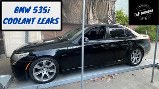 2010 BMW E60 535i tour and fix Large coolant leak [upl. by Hurley]