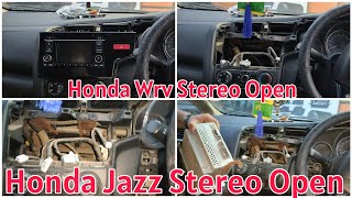 How to Honda Jazz Car Stereo Open Wrv car Stereo Open Jazzcarstereoopen Hondawrvcarstereoopen ho [upl. by Gusta]