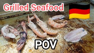 POV Grilled Seafood Deutsche Küche 🇩🇪 [upl. by Jeanie]