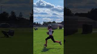 Touchdown season has begun laingsburg reedwaylon football touchdown [upl. by Hcire]