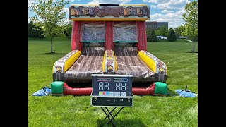 2 Lane Inflatable Skee Ball Game [upl. by Yelsnik428]