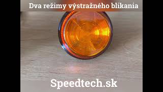 Miniatúrne LED výstražné svetlo 1224V  oranžové  12x SMD LED 2835 ø76 x 35mm [upl. by Collins]