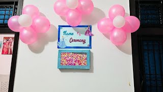 Naming ceremony name reveal box naming ceremony ideas namingceremony namereveal [upl. by Yetta]