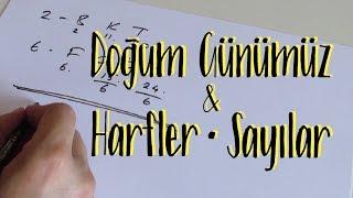 NUMEROLOJİ  Doğum Günümüz amp Harfler ve Sayılar [upl. by Ihcur]