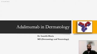 Adalimumab in Dermatology  Drug Mechanism of Action Use Sideeffects [upl. by Lleoj]