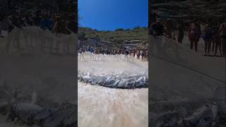 Rede Cheia De Peixe Cavala e Xerelete Na PRAIA GRANDE EM ARRAIAL DO CABO RJ BRASIL 🇧🇷 shorts [upl. by Marsden]