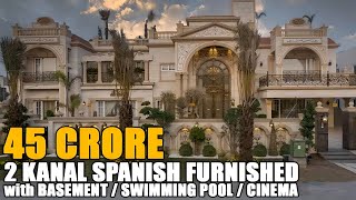 2 Kanal Luxury Spanish Full Furnished ROYAL PALACE For Sale in DHA Lahore  Vlog181 [upl. by Joye601]