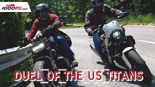 HarleyDavidson Sportster S vs Indian FTR Sport [upl. by Rosella]