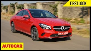 2017 MercedesBenz CLA 200  First Look  Autocar India [upl. by Koeppel440]