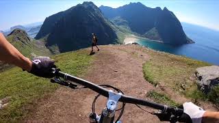 Riding Ryten Lofoten Norway POV [upl. by Kina228]