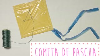 Cómo hacer una cometa fácil con una bolsa de plástico [upl. by Aarika]