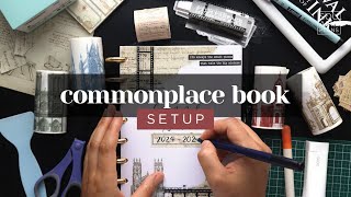 COMMONPLACE BOOK SETUP  Starting a Discbound Commonplace Notebook [upl. by Avery615]