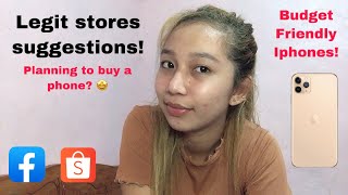 LEGIT STORES IN SHOPEE AND FACEBOOK MURANG IPHONES  Vrstro [upl. by Bennett]