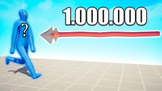 1000000 DAMAGE SPEAR THROWER vs RANDOM UNIT  TABS  Totally Accurate Battle Simulator 2024 [upl. by Enimzaj]