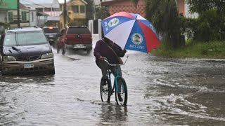 130kmh Hurricane Lisa Floods Belize Today 🇧🇿 November 2 2022 [upl. by Eldoria]