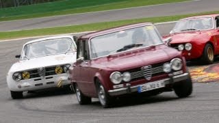 Beautiful Alfa Romeo Giulia GTA pure flyby sound  Modena Trackday 2013  Spa Francorchamps [upl. by Heloise]