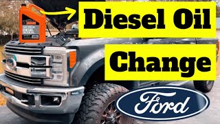 20172020 Ford F250 67L Powerstroke Oil Change  Maintenance How To [upl. by Accisej857]