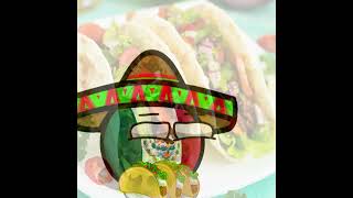 Tacos vs Platos Centroamericanos FT v1ns1p1ns1 shorts countryballs humor polandball [upl. by Adanar340]