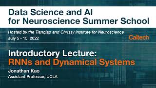 Day 9  Introductory Lecture RNNs and Dynamical Systems [upl. by Daffie]