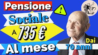 🌟ATTENZIONE❗️ ASSEGNO SOCIALE 2024 👉 AUMENTO fino a 735 EURO AL MESE dai 70 anni 📊 Come ottenerlo [upl. by Lemaceon]