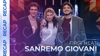 Sanremo Giovani 2024 Italy  First Heat  RECAP [upl. by Olav]