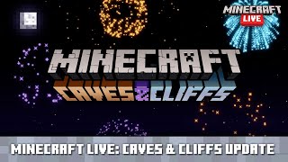 Minecraft Live Caves amp Cliffs  First Look [upl. by Laehctim]