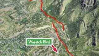 Wasatch Fault Fly By Video high quality [upl. by Fraze]