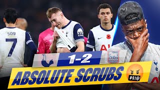 ABSOLUTE SCRUBS IVE HAD ENOUGH OF THIS TEAM 🤬 Tottenham 12 Ipswich Town EXPRESSIONS REACTS [upl. by Robma]