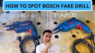 Eng Subs FAKE or ORIG BOSCH GSB 13RE  at kung PAANO malalaman [upl. by Haldes]