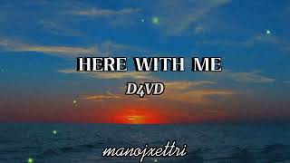 D4VD  Here with me lyrics [upl. by Garling]