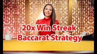 Baccarat strategy with a trend of winning 20 consecutive times [upl. by Gleeson]