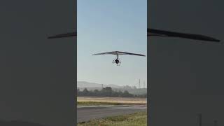 Electric hang glider landing at Petaluma airport CA [upl. by Enneire]